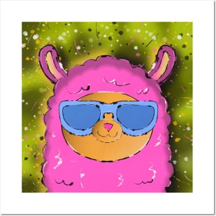 Llama in Sunglasses Posters and Art